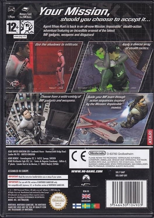 Mission Impossible Operation Surma - GameCube (B Grade) (Genbrug)